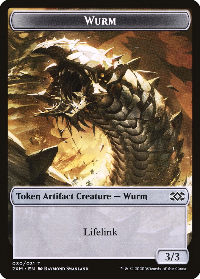 Ooze // Wurm (030) Double-Sided Token [Tokens] Double Masters Tokens MTG Single Magic: The Gathering