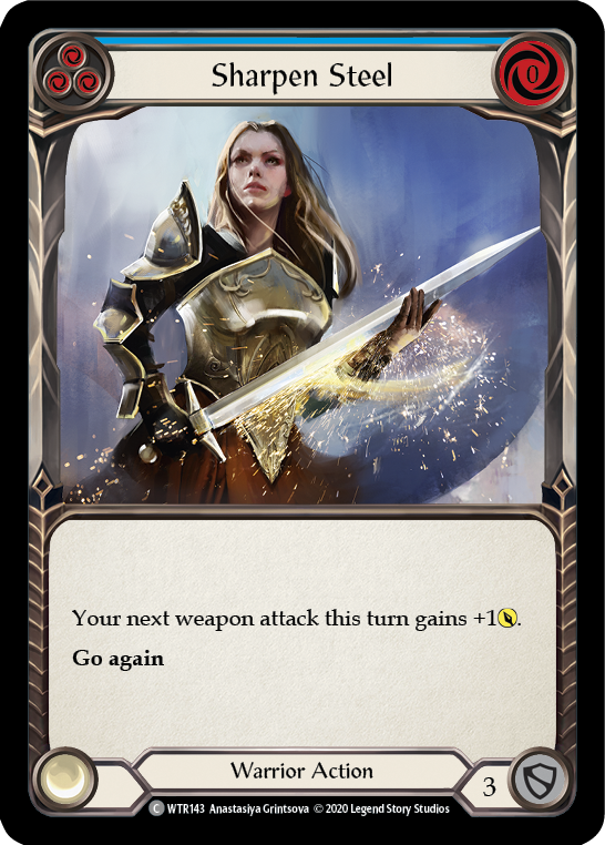 Sharpen Steel (Blue) [WTR143] Unlimited Edition Normal Flesh And Blood Single Flesh And Blood   