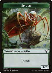 Satyr // Spider Double-Sided Token [Tokens] Theros Beyond Death Tokens MTG Single Magic: The Gathering