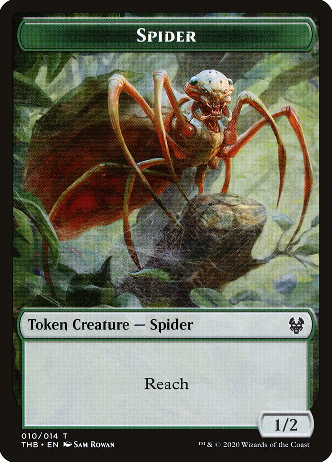Satyr // Spider Double-Sided Token [Tokens] Theros Beyond Death Tokens MTG Single Magic: The Gathering
