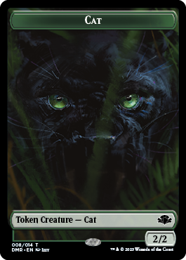 Zombie // Cat (008) Double-Sided Token [Tokens] Dominaria Remastered Tokens MTG Single Magic: The Gathering