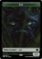 Insect // Cat (008) Double-Sided Token [Tokens] Dominaria Remastered Tokens MTG Single Magic: The Gathering