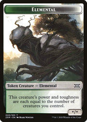 Clue // Elemental Double-Sided Token [Tokens] Double Masters Tokens MTG Single Magic: The Gathering