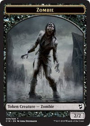 Zombie // Angel Double-Sided Token [Tokens] Commander 2018 Tokens MTG Single Magic: The Gathering
