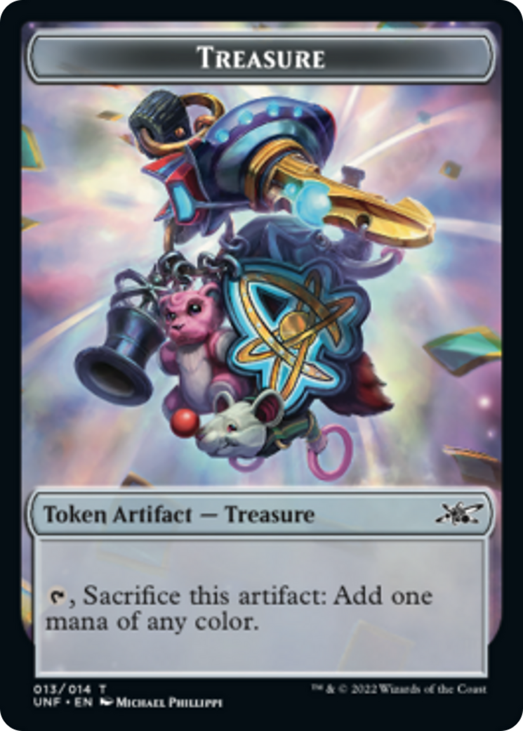 Clown Robot (003) // Treasure (013) Double-Sided Token [Tokens] Unfinity Tokens MTG Single Magic: The Gathering