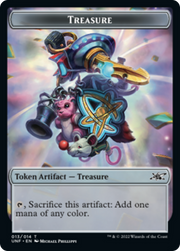 Teddy Bear // Treasure (013) Double-Sided Token [Tokens] Unfinity Tokens MTG Single Magic: The Gathering