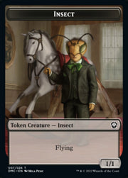 Soldier // Insect Double-Sided Token [Tokens] Dominaria United Tokens MTG Single Magic: The Gathering