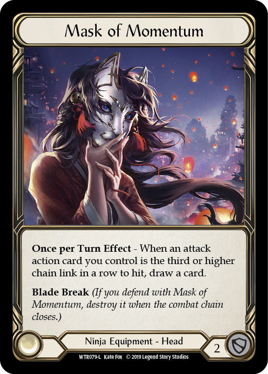 Mask of Momentum [WTR079-L] Alpha Print Cold Foil Flesh And Blood Single Flesh And Blood   