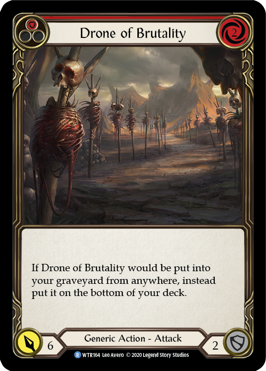 Drone of Brutality (Red) [WTR164] Unlimited Edition Normal Flesh And Blood Single Flesh And Blood   