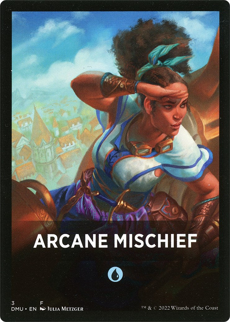 Arcane Mischief Theme Card [Tokens] Dominaria United Tokens MTG Single Magic: The Gathering