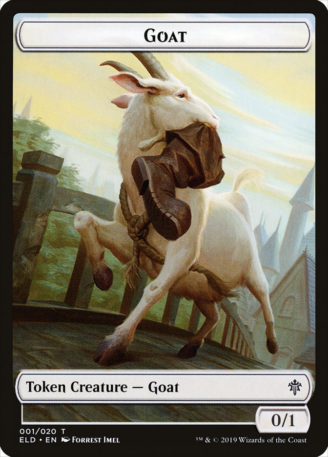 Goat Token [Tokens] Throne of Eldraine Tokens MTG Single Magic: The Gathering