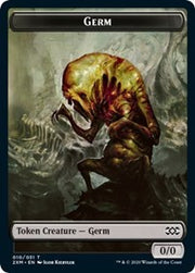 Germ // Wolf Double-Sided Token [Tokens] Double Masters Tokens MTG Single Magic: The Gathering
