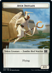 Egg // Aven Initiate Double-Sided Token [Tokens] Double Masters 2022 Tokens MTG Single Magic: The Gathering