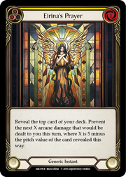 Eirina's Prayer (Yellow) [ARC174-R] 1st Edition Rainbow Foil Flesh And Blood Single Flesh And Blood   