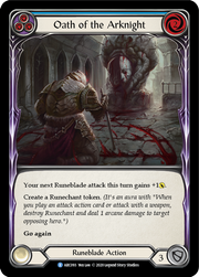 Oath of the Arknight (Blue) [ARC093] Unlimited Edition Rainbow Foil Flesh And Blood Single Flesh And Blood   