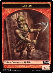 Goblin // Thopter Double-Sided Token (Game Night) [Tokens] Core Set 2019 Tokens MTG Single Magic: The Gathering