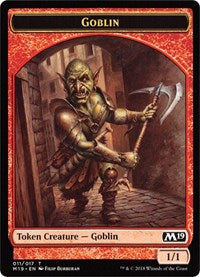 Goblin // Thopter Double-Sided Token (Game Night) [Tokens] Core Set 2019 Tokens MTG Single Magic: The Gathering