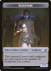 Bird (001) // Sculpture Double-Sided Token [Tokens] Commander 2019 Tokens MTG Single Magic: The Gathering