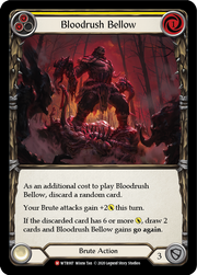 Bloodrush Bellow [WTR007] Unlimited Edition Rainbow Foil Flesh And Blood Single Flesh And Blood   