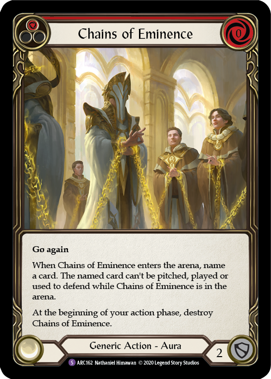 Chains of Eminence [ARC162] Unlimited Edition Rainbow Foil Flesh And Blood Single Flesh And Blood   