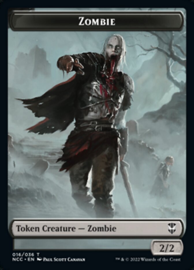 Zombie // Goat Double-Sided Token [Streets of New Capenna Commander Tokens] MTG Single Magic: The Gathering   