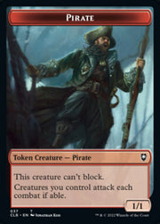 Pirate // Goblin Double-Sided Token [Commander Legends: Battle for Baldur's Gate Tokens] MTG Single Magic: The Gathering   