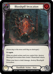Bloodspill Invocation (Red) [ARC106-C] 1st Edition Rainbow Foil Flesh And Blood Single Flesh And Blood   