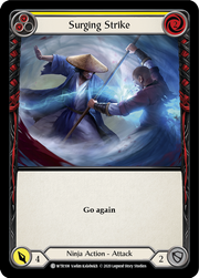 Surging Strike (Yellow) [WTR108] Unlimited Edition Normal Flesh And Blood Single Flesh And Blood   