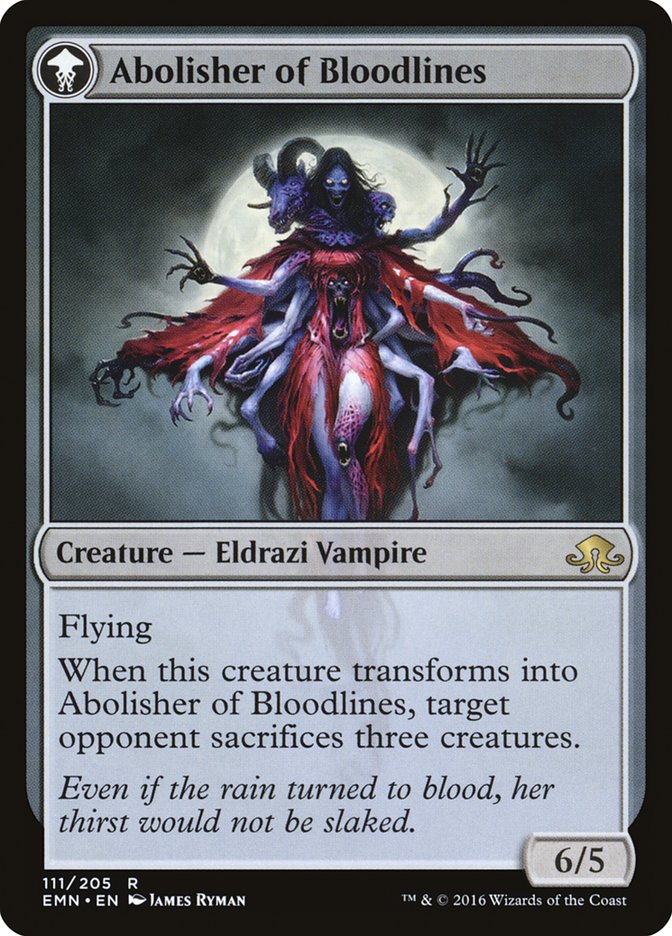 Voldaren Pariah // Abolisher of Bloodlines [Eldritch Moon] MTG Single Magic: The Gathering   