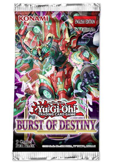Yu-Gi-Oh! Burst of Destiny - Booster Pack (1st Edition) Yugioh Sealed Yu-Gi-Oh!   