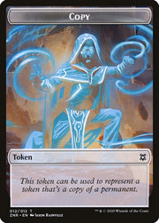 Cat Beast // Copy Double-Sided Token [Tokens] Zendikar Rising Tokens MTG Single Magic: The Gathering