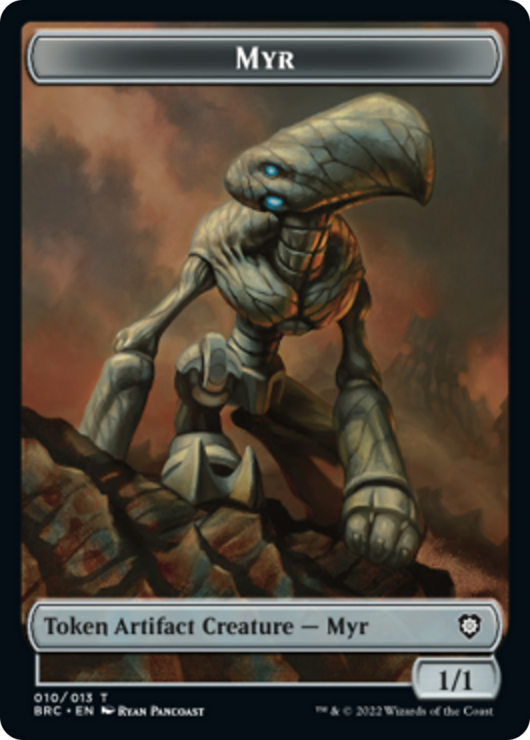 Myr // Powerstone Double-Sided Token [Tokens] The Brothers' War Commander Tokens MTG Single Magic: The Gathering