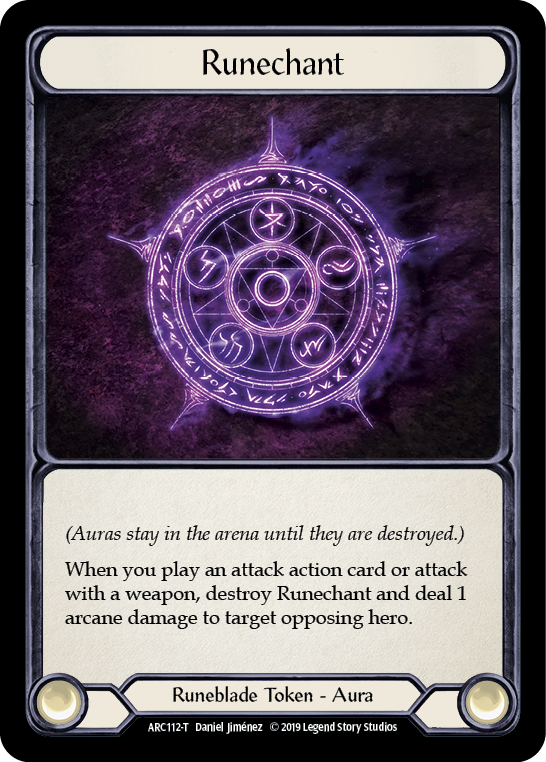 Runechant // Nebula Blade [ARC112-T // ARC077-T] 1st Edition Normal Flesh And Blood Single Flesh And Blood   