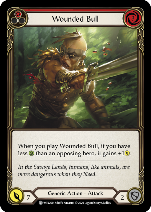 Wounded Bull (Red) [WTR200] Unlimited Edition Normal Flesh And Blood Single Flesh And Blood   