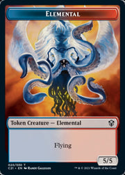 Elemental (020) // Copy Double-Sided Token [Tokens] Commander 2021 Tokens MTG Single Magic: The Gathering