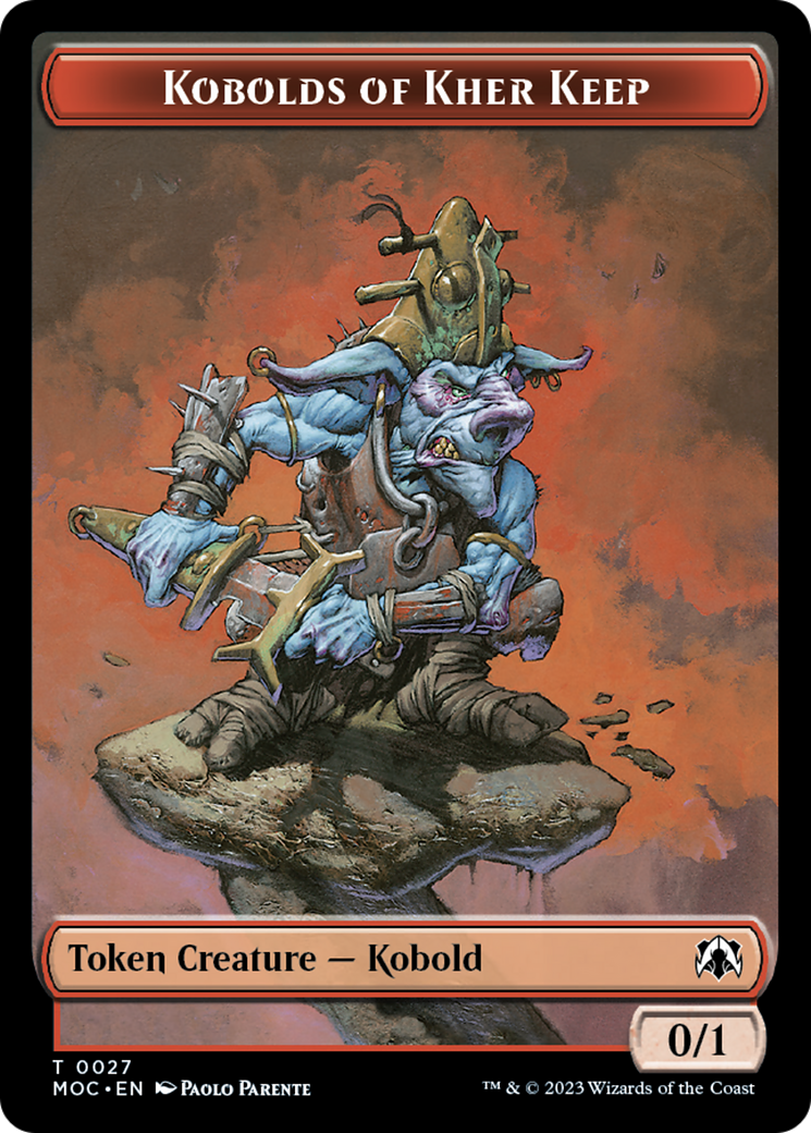 Bird // Kobolds of Kher Keep Double-Sided Token [Tokens] March of the Machine Commander Tokens MTG Single Magic: The Gathering