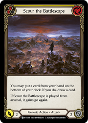 Scour the Battlescape (Yellow) [WTR195] Unlimited Edition Normal Flesh And Blood Single Flesh And Blood   