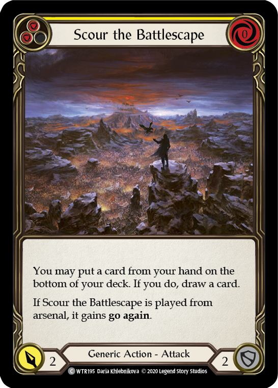 Scour the Battlescape (Yellow) [WTR195] Unlimited Edition Normal Flesh And Blood Single Flesh And Blood   