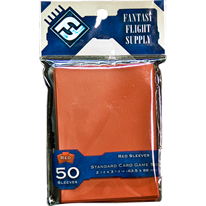 Fantasy Flight Sleeves: Standard Card Game: Red Card Sleeves Fantasy Flight Games