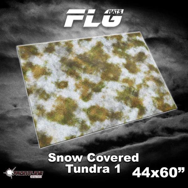 Frontline Gaming: Mats - Snow Covered Tundra 1 44"x60" Gaming Mat FLG