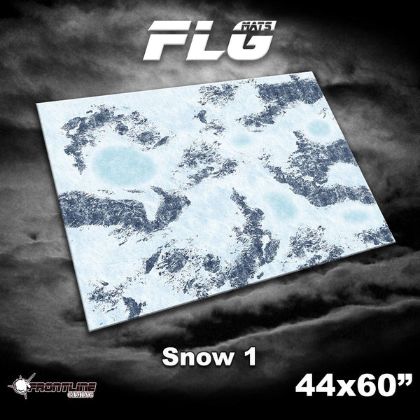 Frontline Gaming: Mats - Snow 1 44"x60" Gaming Mat FLG