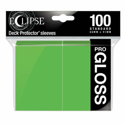 Ultra Pro: Eclipse Pro-Gloss Sleeves - Lime Green 100Ct Card Sleeves Ultra Pro