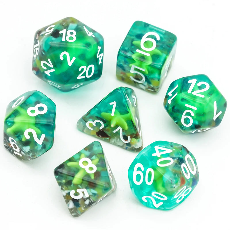 Foam Brain Games: Startfish Tank 7-Die Set Dice & Gaming Accessories Foam Brain Games