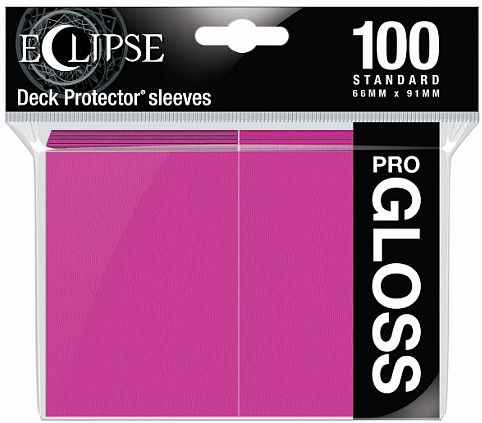Ultra Pro: Eclipse Pro-Gloss Sleeves - Hot Pink 100Ct Card Sleeves Ultra Pro