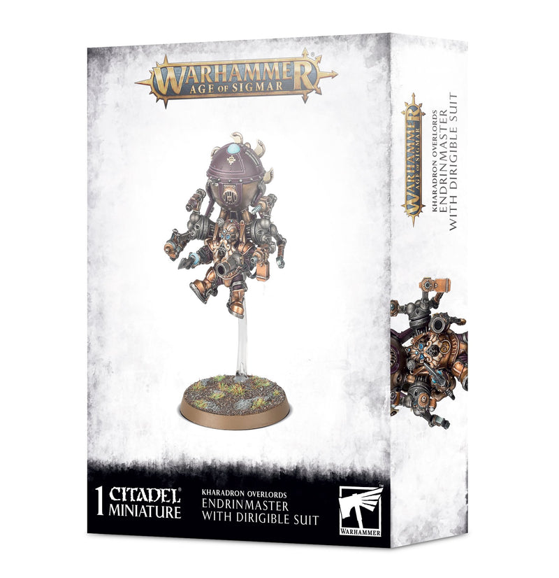Kharadron Overlords: Endrinmaster in Dirigible  Games Workshop Age of Sigmar Taps Games Edmonton Alberta