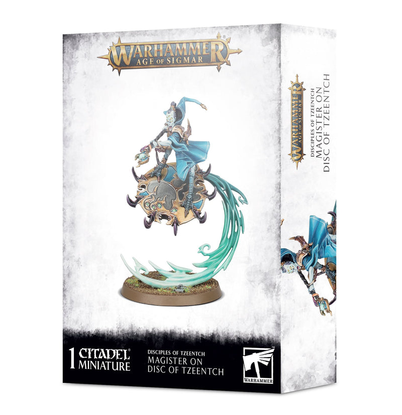 Disciples of Tzeentch: Magister on Disc of Tzeentch Age of Sigmar Games Workshop   