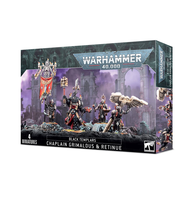 Black Templars: Chaplain Grimaldus & Retinue Warhammer 40k Games Workshop   