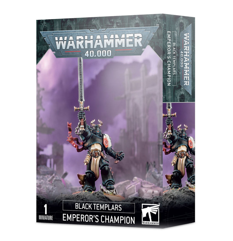 Black Templars: Emperor's Champion  Games Workshop Warhammer 40k Taps Games Edmonton Alberta