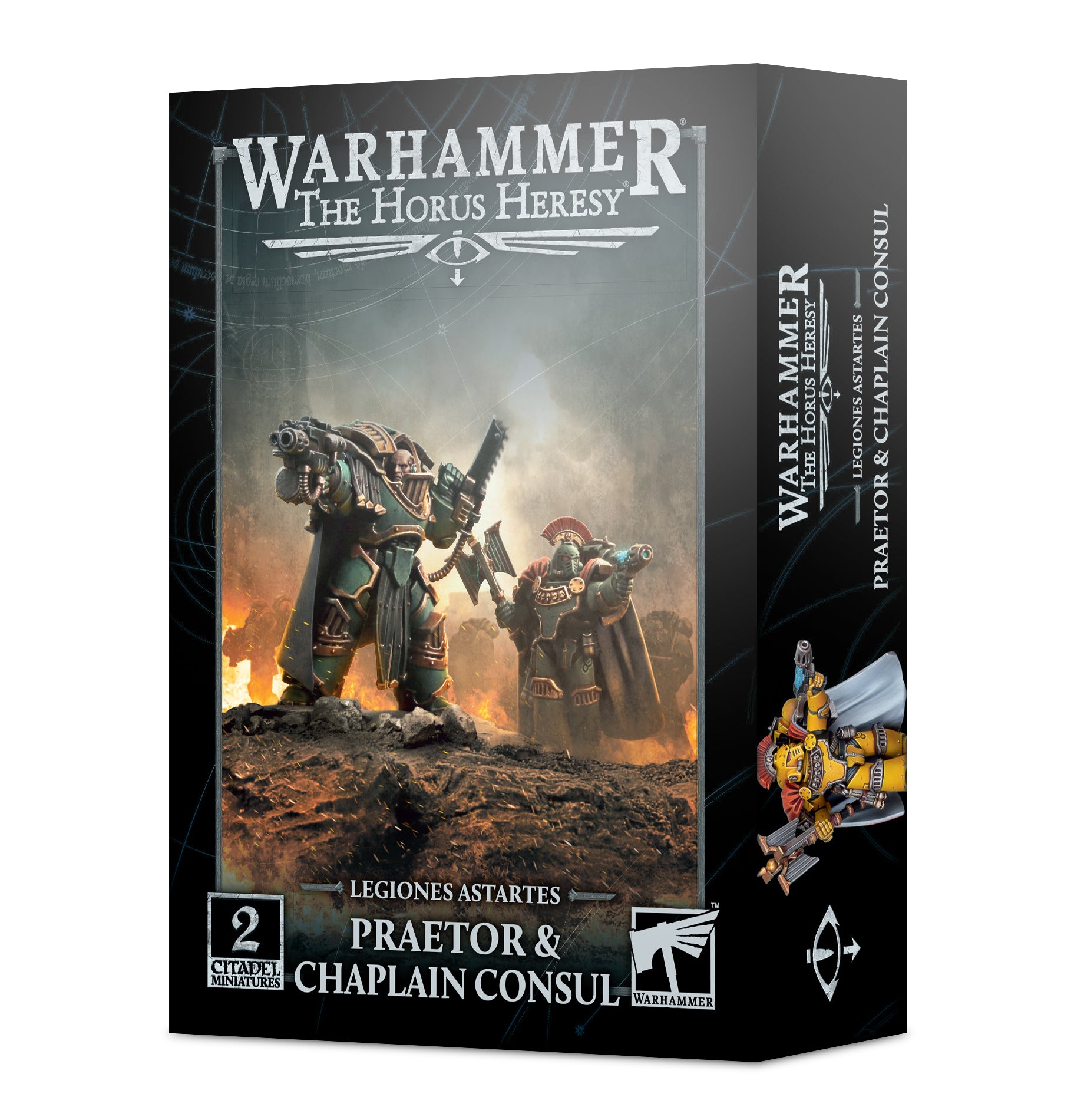 Horus Heresy: Legion Cataphractii Praetor & Chaplain Consul Warhammer 40k Games Workshop   