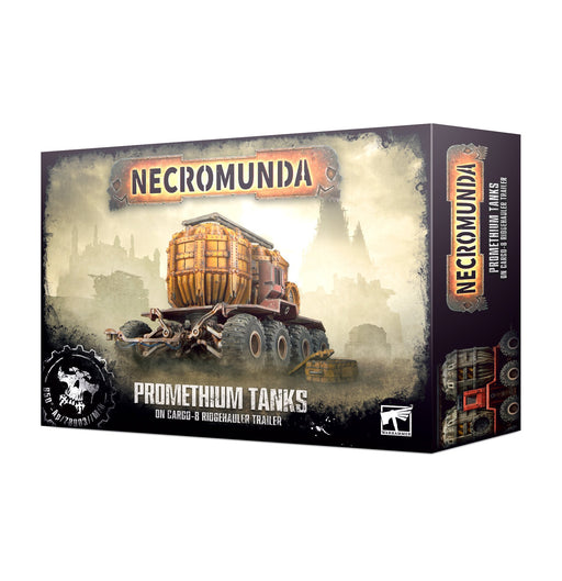 Necromunda: Promethium Tanks on Cargo-8 Ridgehauler Trailer Necromunda Games Workshop   
